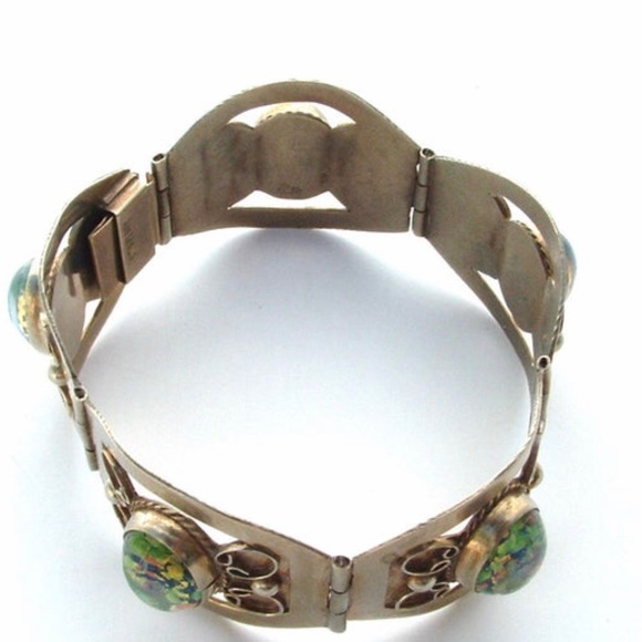 Sterling Silver Vintage Bracelet Handmade Cuff - Picture 5 of 5